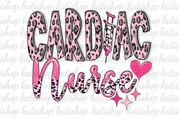 Cardiac Nurse Pink Leopard Sublimation
