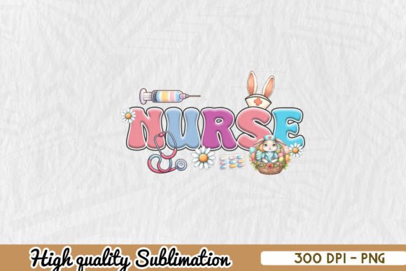 Easter Nurse 4th of July Bunny PNG