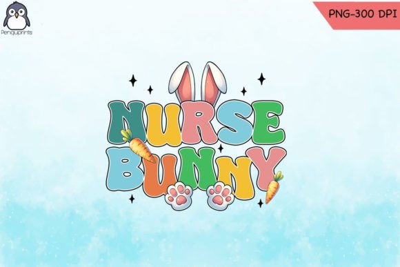 Easter Nurse Bunny Ears PNG Sublimation Design Review