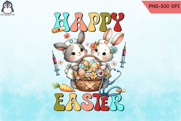 Happy Easter Egg Nurse PNG Sublimation Review