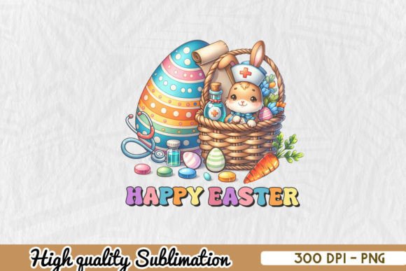 Happy Easter Nurse Sublimation Review for Embroidery Projects