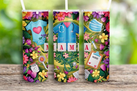 Mama Nurse Tumbler Wrap PNG: An Embroidery Designer’s Review