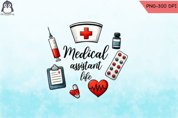 Medical Assistant Life Sublimation PNG: A Designer's Take