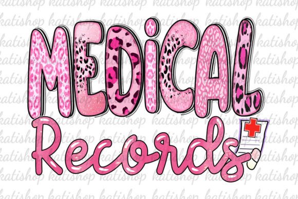 Medical Records Pink Leopard Sublimation