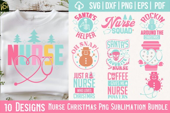 Nurse Christmas PNG Sublimation Bundle: A Designer’s Review