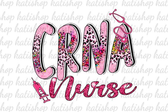 Pink CRNA Nurse Leopard Sublimation