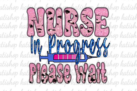 Pink Nurse in Progress Please Wait Png